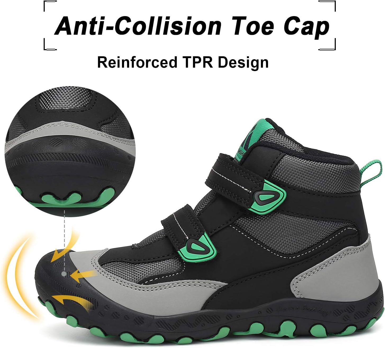Mishansha Kids Hiking Boots Toddler Boys Girls Hiking Shoes Outdoor Trail