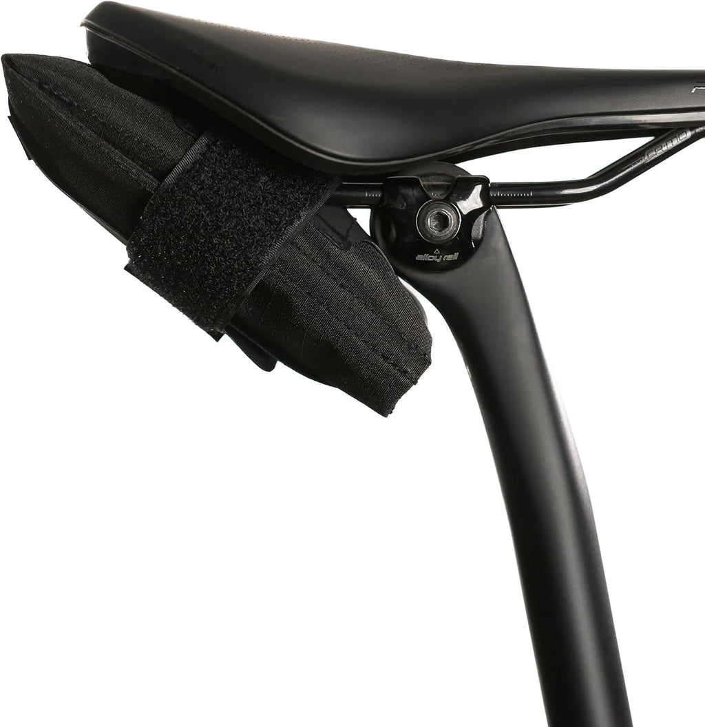 ALMSTHRE Compact Bike Saddle Bag – Cosmic Blue (Small) | 0.3L Bike Seat Bag (3" x 4.25" x 1.25") | Water-Resistant Ripstop, Waterproof Zipper, Internal Pocket | Durable Under Seat Storage