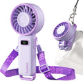 Diveblues Portable Turbo Fan, 100 Speed Handheld Fan with Strong Airflow, Foldable 4 in 1 Personal Fan for Neck, Desk & Travel, USB-C Rechargeable, Lightweight for Summer, Concerts & Outdoor Use