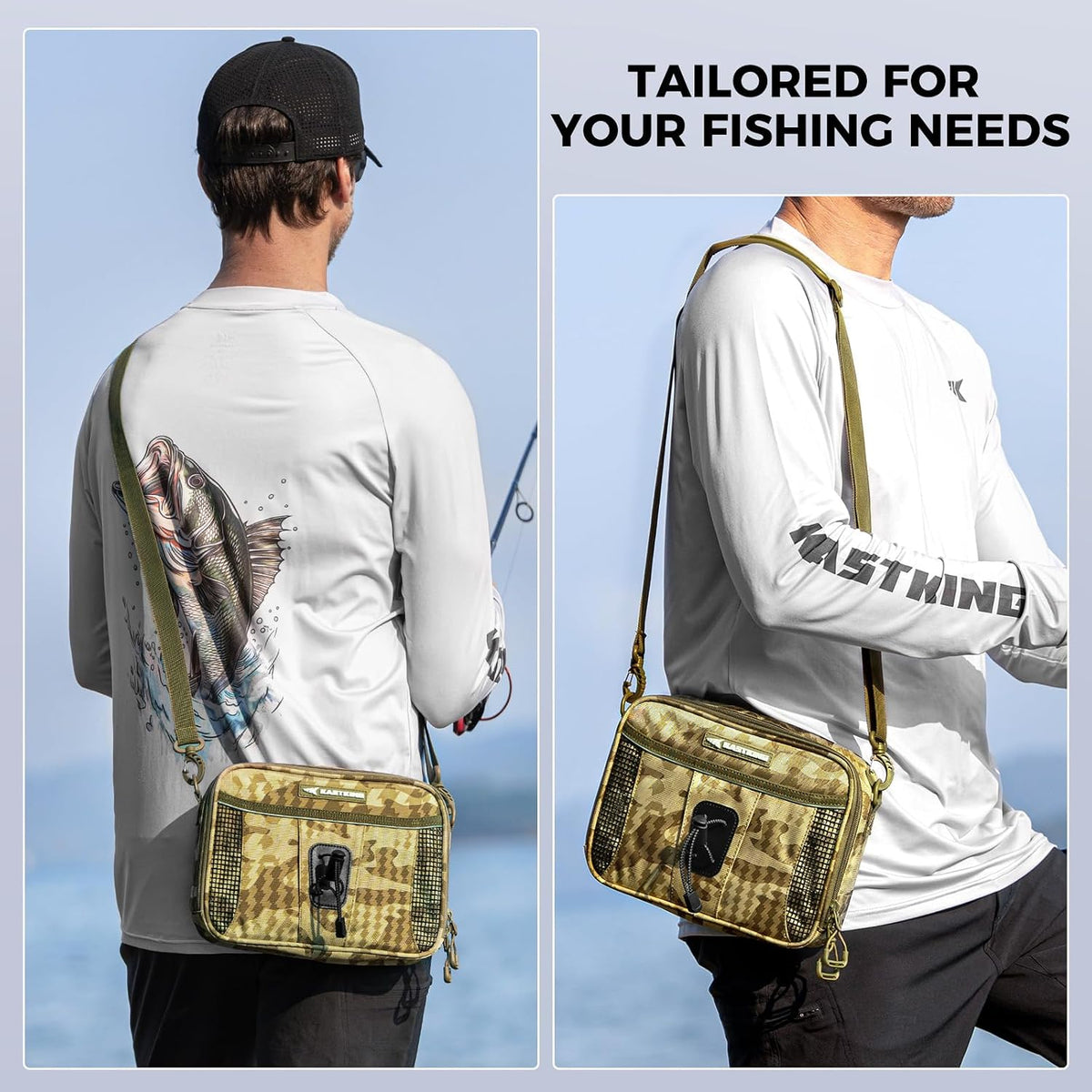 KastKing BaitSpace Detachable Tackle Bag, Soft Plastic Bait Storage