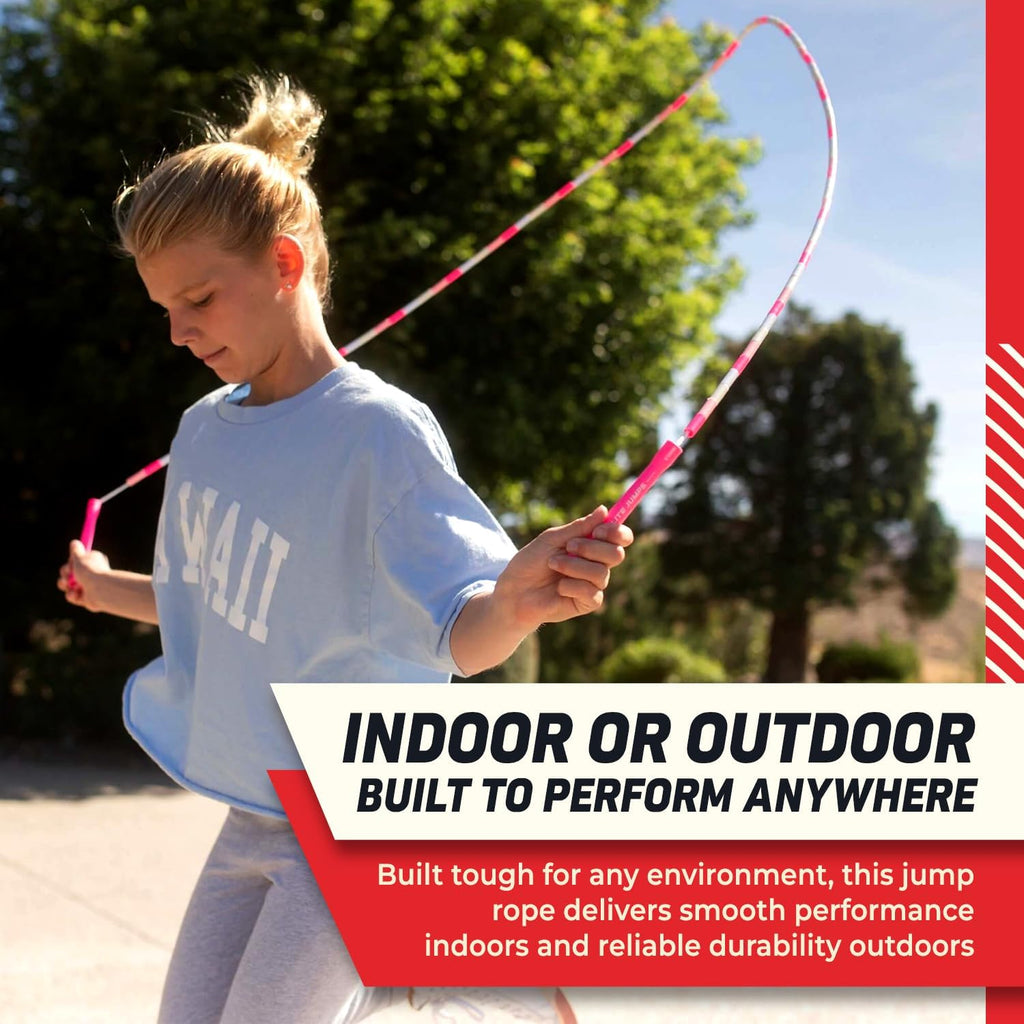 Elite Jumps Beaded Kids Jump Rope, Adjustable