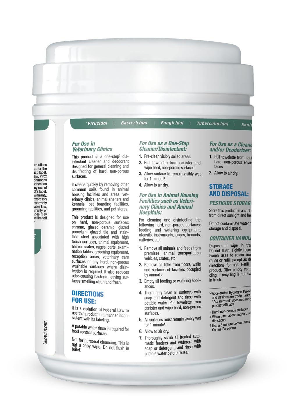 REScue One-Step Disinfectant Cleaner & Deodorizer Wipes for Vet Use – Cleaner for Kennels, Litter Boxes, Vet Offices, Pet Grooming Surfaces, Pet Items – Wipes Canister, 160-Count (Pack of 1)
