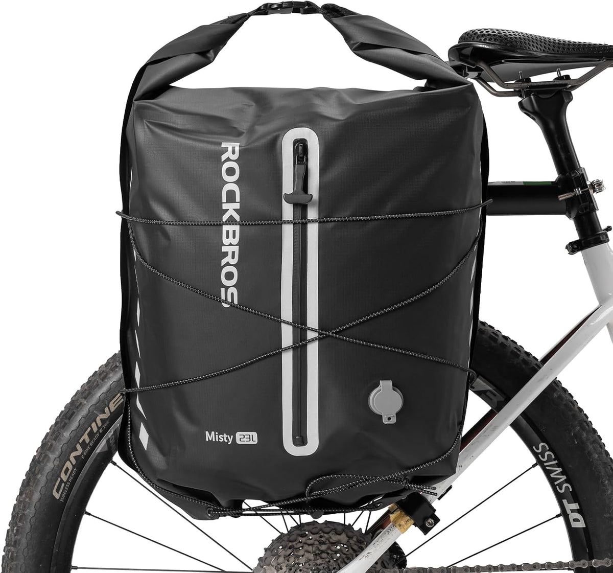ROCKBROS Bike Panniers Waterproof 23L Adjustable Quick Release Buckles