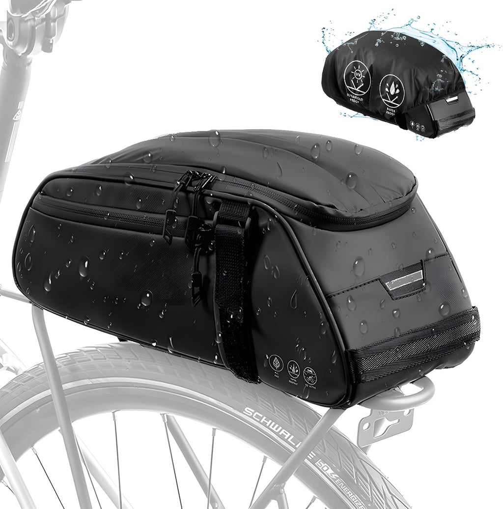 WOTOW Rear Bike Rack Bag, 8L Waterproof Bike Storage Saddle Bag for Bicycle