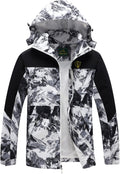 GIISAM Rain Jacket for Men, Mens Waterproof Raincoat Lightweight Rain Jackets Outdoor Rain Coat Windbreaker with Hood