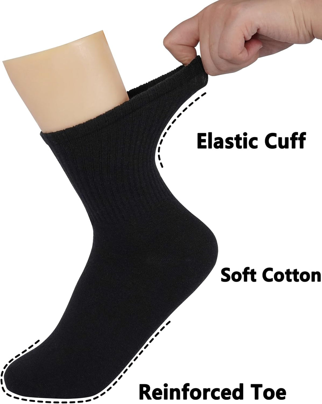 BomKinta Women Calf Socks Athletic Crew Sock