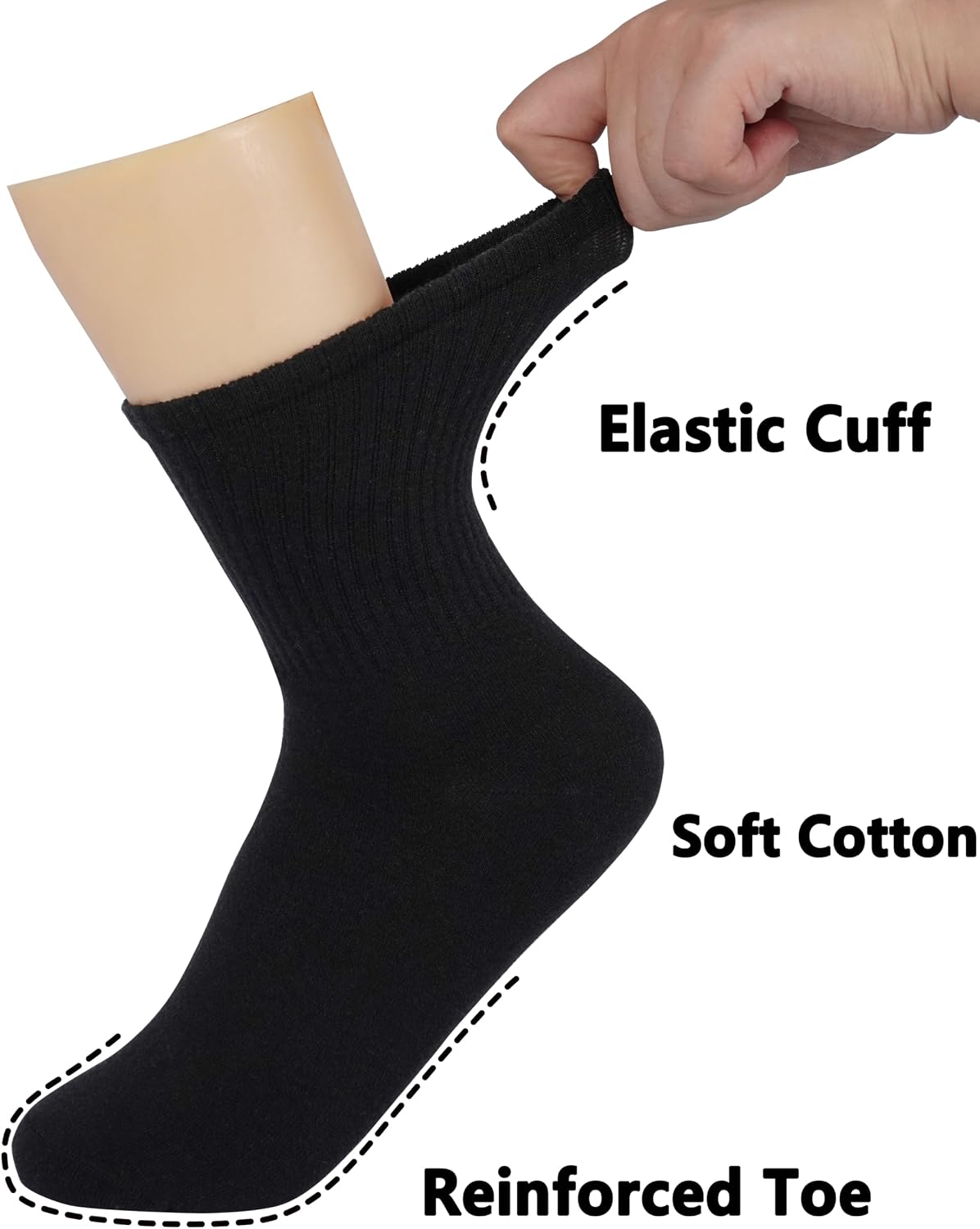 BomKinta Women Calf Socks Athletic Crew Sock