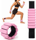 Wrist and Ankle Weights for Women, 2 Pack, 1 lb Each, Adjustable Pink Bands