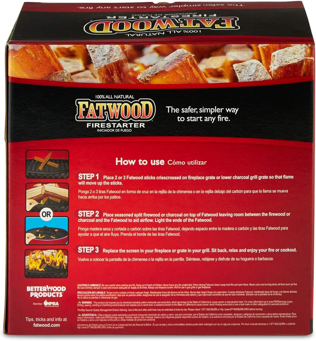 Better Wood Products Fatwood Fire Starter Burlap Bag, 10 Pound, 2-Pack
