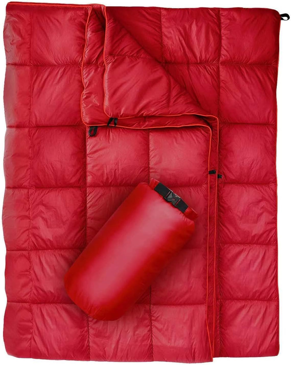 Outdoor Puffy Camping Blanket, Large Outdoor Blanket Waterproof, 55*79''