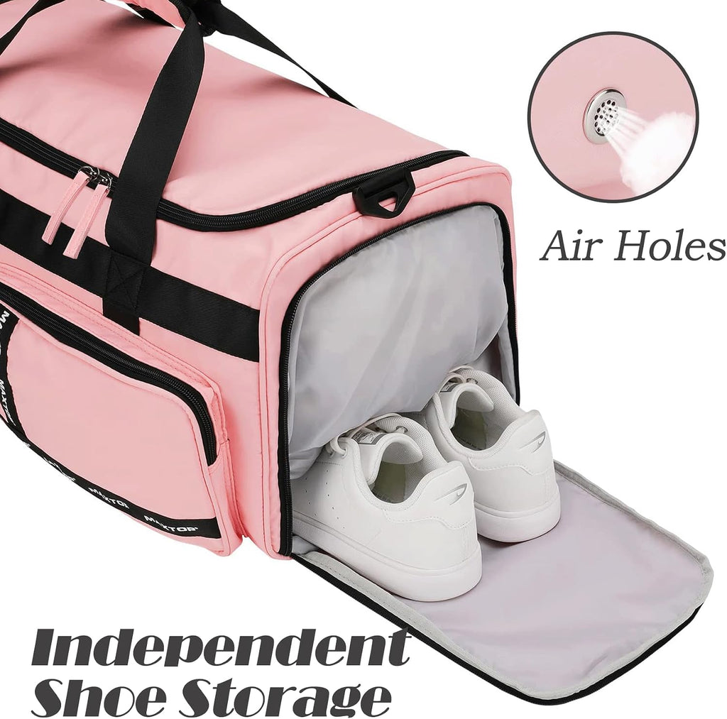 MAXTOP Large Gym Bag for Women Men Duffle Bag With Wet Dry Separation