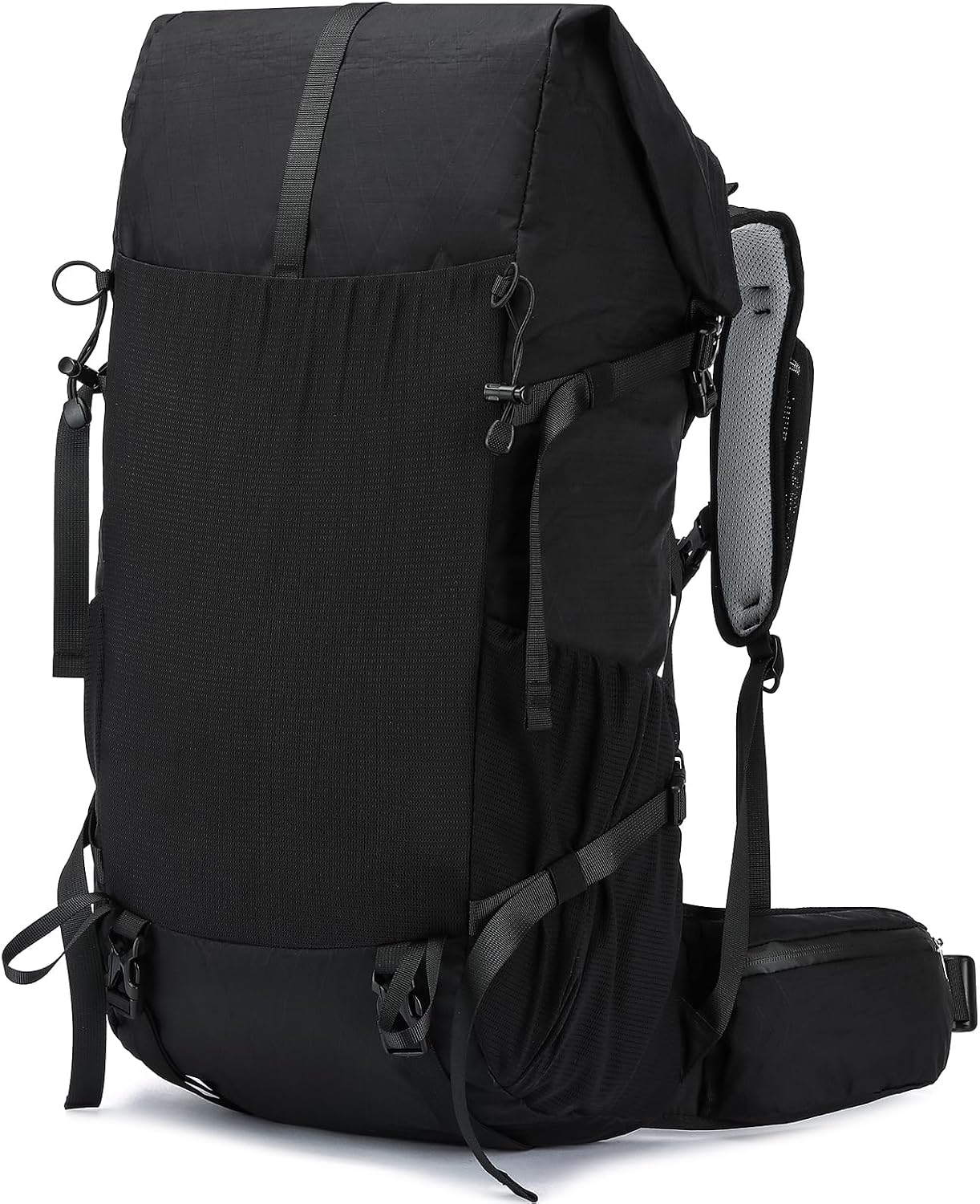 Hiking Backpack,40L to 50L Extra Large Capacity Hiking Bag,Internal Frame Camping Backpack,Upgraded X-PAC Lightweight Sport Daypack Travel Backpack Fit For Mountain Climbing Camping(Black)