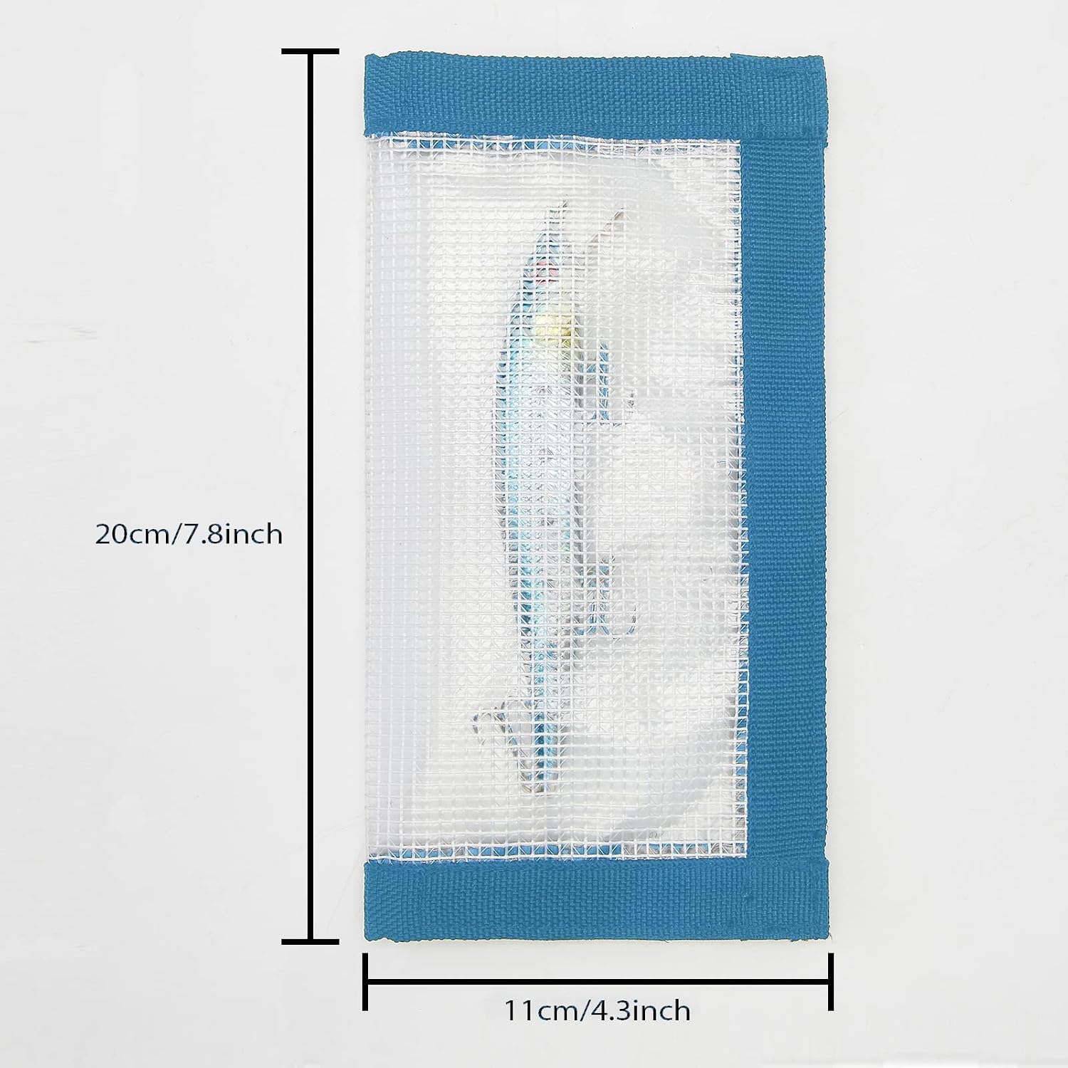 Fishing Lure Wrap for Rod, Tangle-Free Safety Hooks Cover, Secure Protectors Holder Storage for Various Bait (Blue - 4PK)