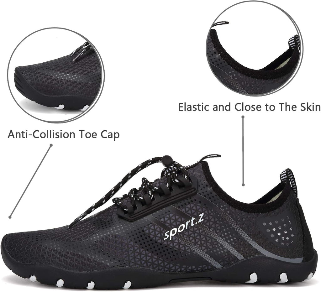 WateLves Water Shoes Mens Womens Barefoot Beach Swim Shoes Quick-Dry Aqua Socks Pool Shoes for Surf Yoga Water Aerobics