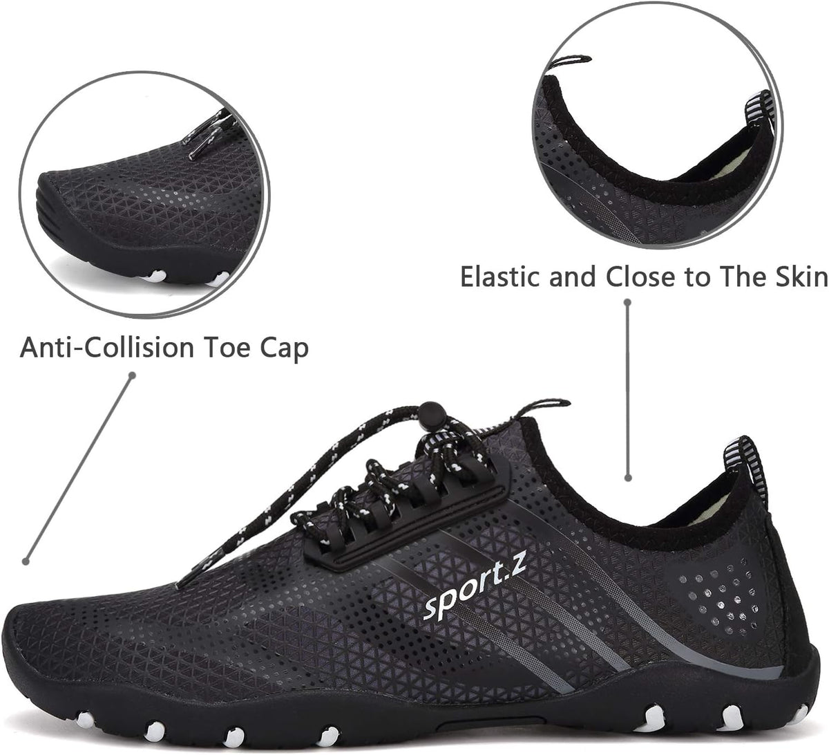 WateLves Water Shoes Mens Womens Barefoot Beach Swim Shoes Quick-Dry Aqua Socks Pool Shoes for Surf Yoga Water Aerobics