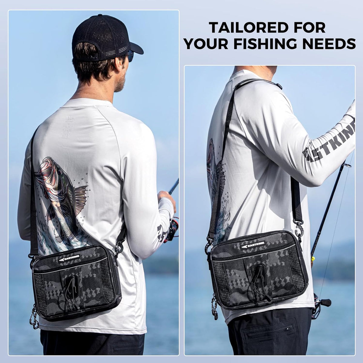 KastKing BaitSpace Detachable Tackle Bag, Soft Plastic Bait Storage