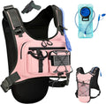 Criuage USA Patent Running Hydration Vest Backpack, Lightweight Chest Pack with 2.0L Water Bladder Bag Daypack for Hiking Running Cycling Race Marathon for Women Men