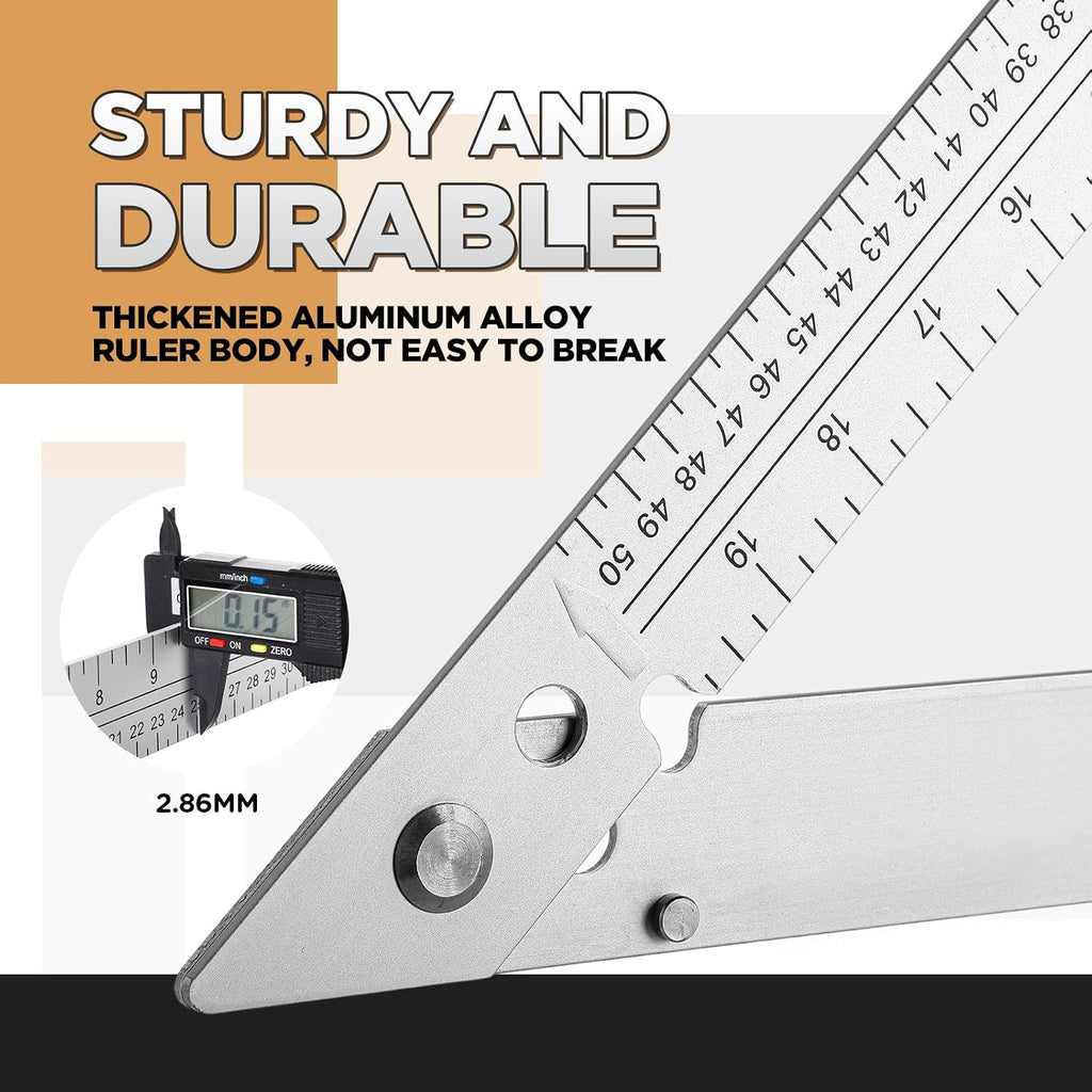 Relaxweex 24 Inch Folding Triangle Ruler Aluminum Framing Square