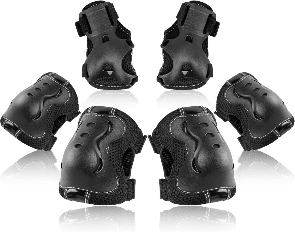 BOSONER Kids/Youth Knee Pad Elbow Pads Guards Protective Gear Set for Roller Skates Cycling BMX Bike Skateboard Inline Skatings Scooter Riding Sports