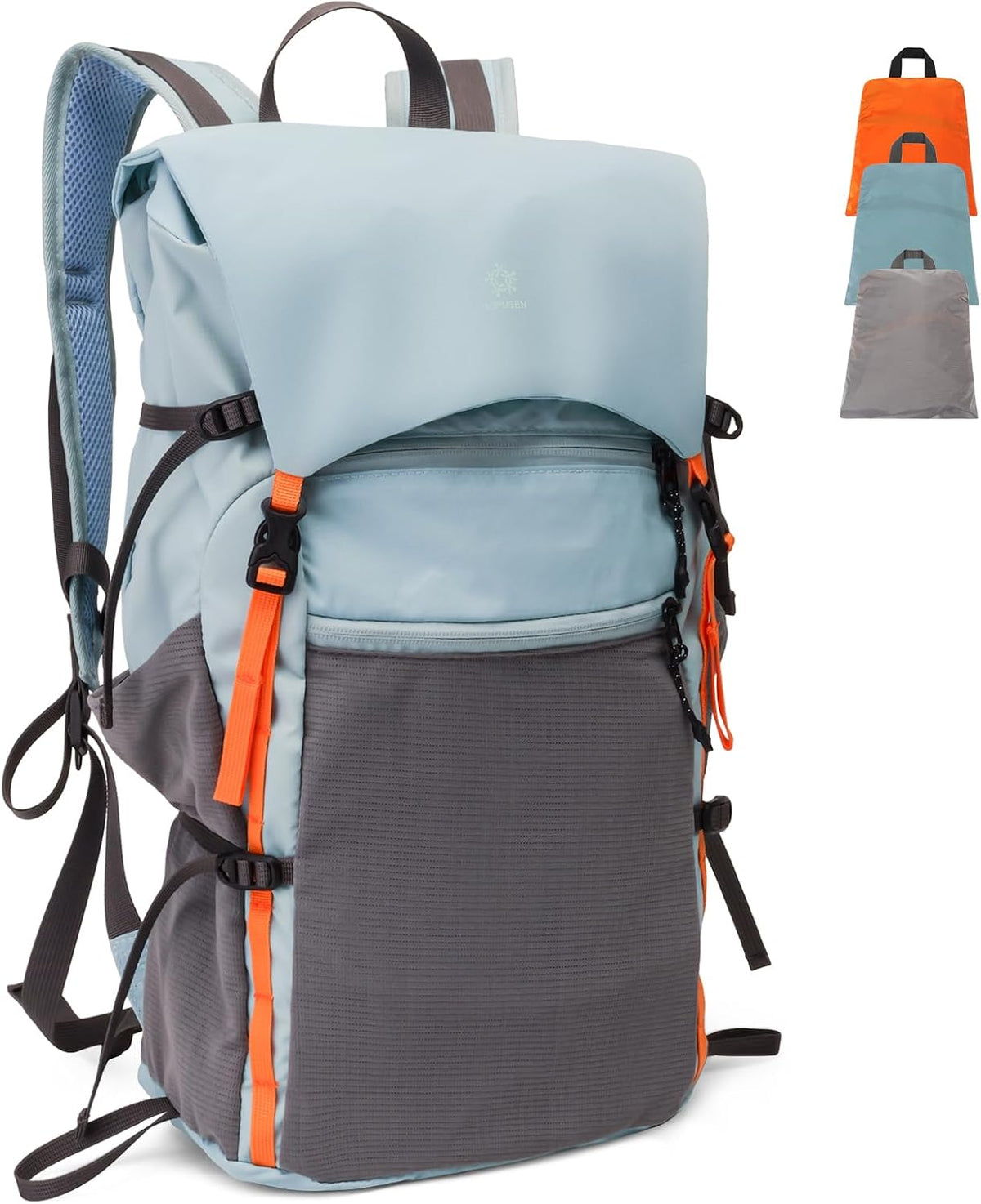 20L Hiking Backpack, Small Lightweight Daypack for Men Women,Orange