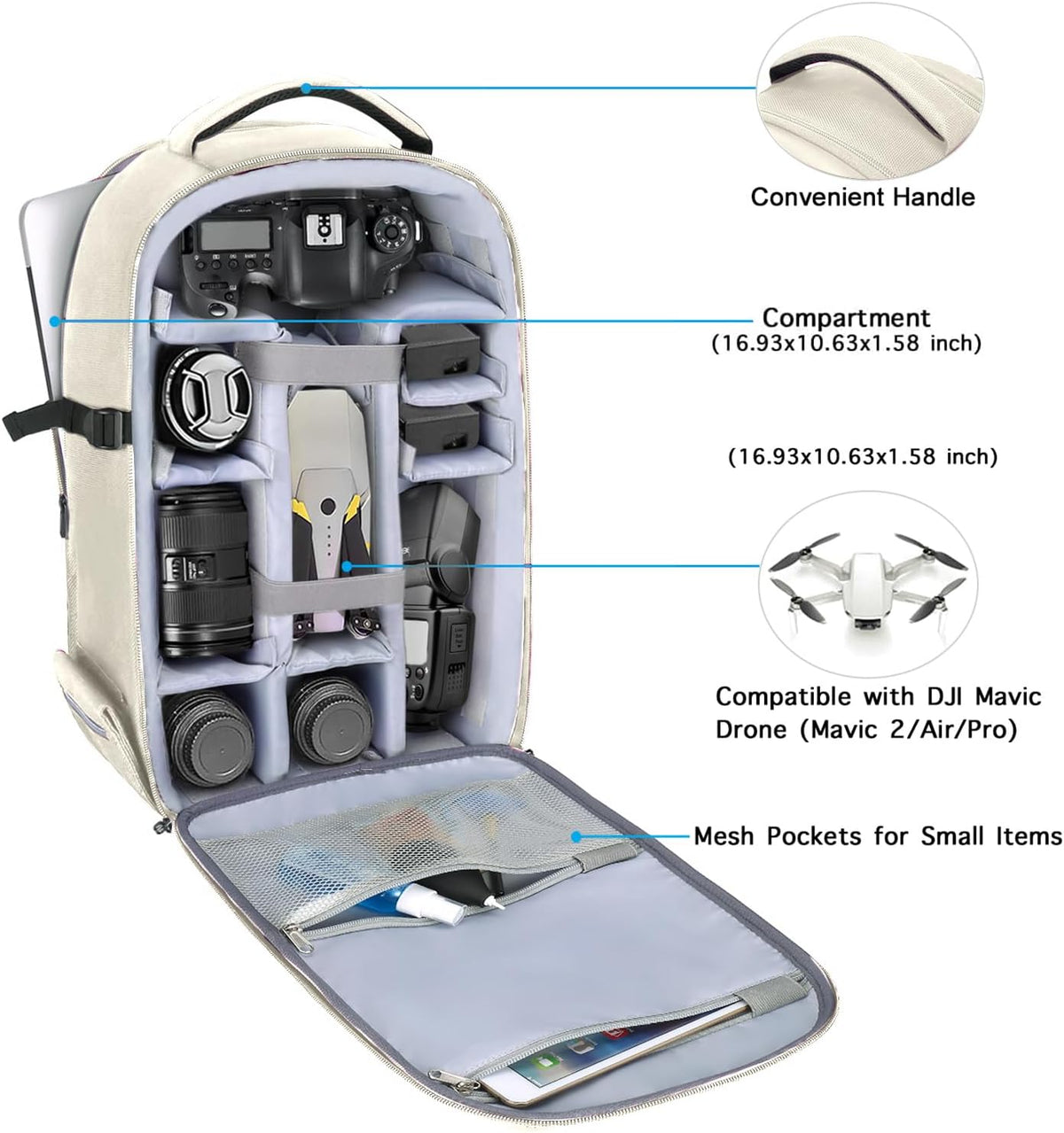 MOSISO Camera Backpack, DSLR/SLR/Mirrorless Photography Camera Bag