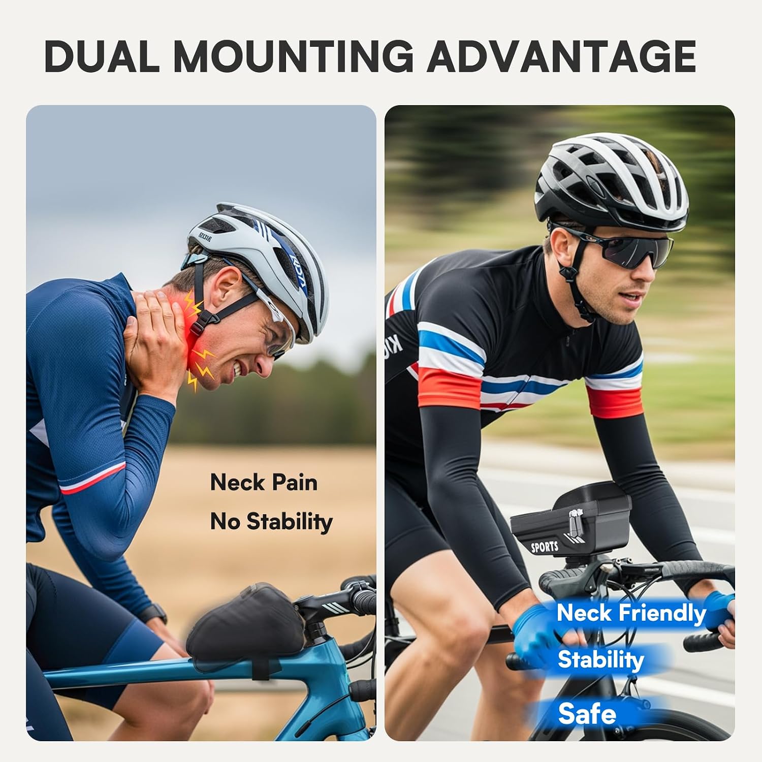 Povlen Waterproof Bike Frame Bag with Phone Holder