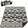 Boho Picnic Blankets Waterproof Foldable, 60″X80″ Thick Three Layer Picnic Mat Tribal Outdoor Blanket for Grass, Beach Blanket Sandproof Picnic Accessories for Camping Party Park Patio