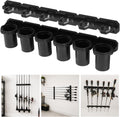 HITORHIKE Heavy Duty Fishing Rod Storage Rack, Wall/Ceiling Mount Vertical Pole Holder, Garage Fishing Pole Organizer for Gifts(Black-1pack)