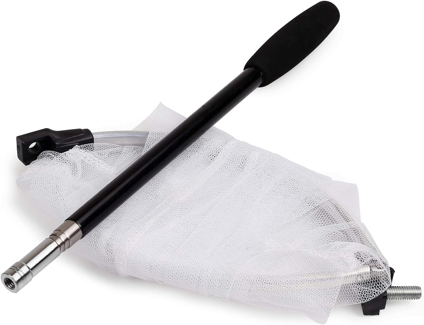 RESTCLOUD Insect and Butterfly Net with 12" Ring, 24" Net Depth, Handle Extends to 59 Inches