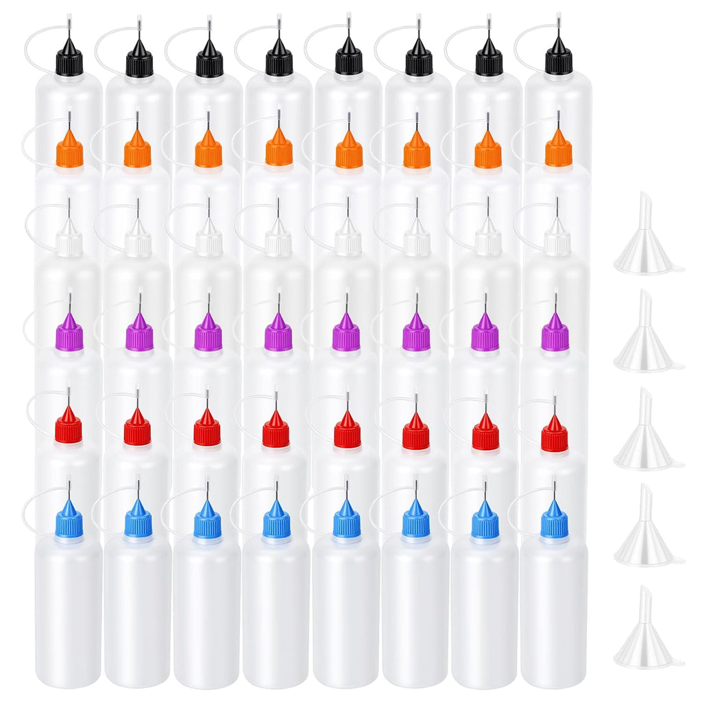 Goodma 30 Pcs Mixed Sized Precision Tip Applicator Bottles