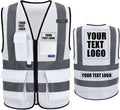 A-SAFETY High Visibility Reflective Safety Vest Customize Logo (XS-8XL)