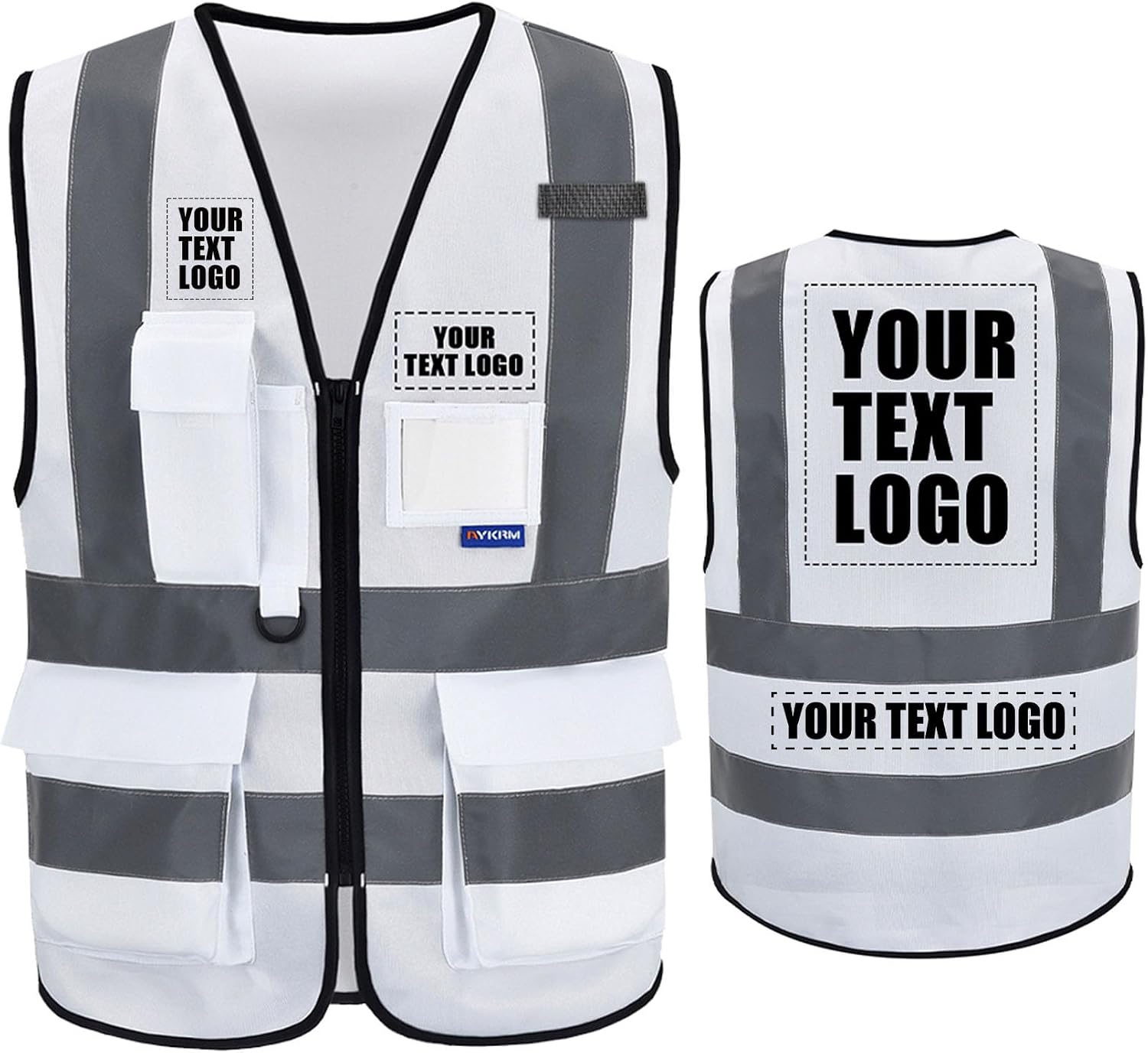 A-SAFETY High Visibility Reflective Safety Vest Customize Logo (XS-8XL)