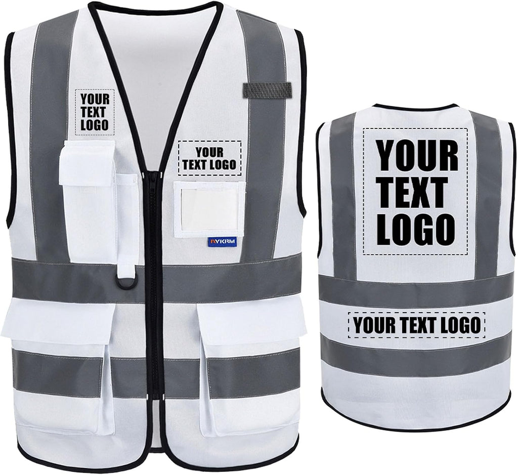 A-SAFETY High Visibility Reflective Safety Vest Customize Logo (XS-8XL)