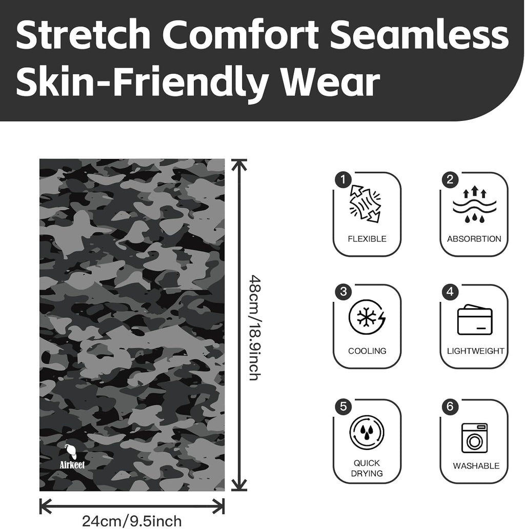 Breathable Neck Gaiter UPF 30+ Sun Protection Face Mask for Men