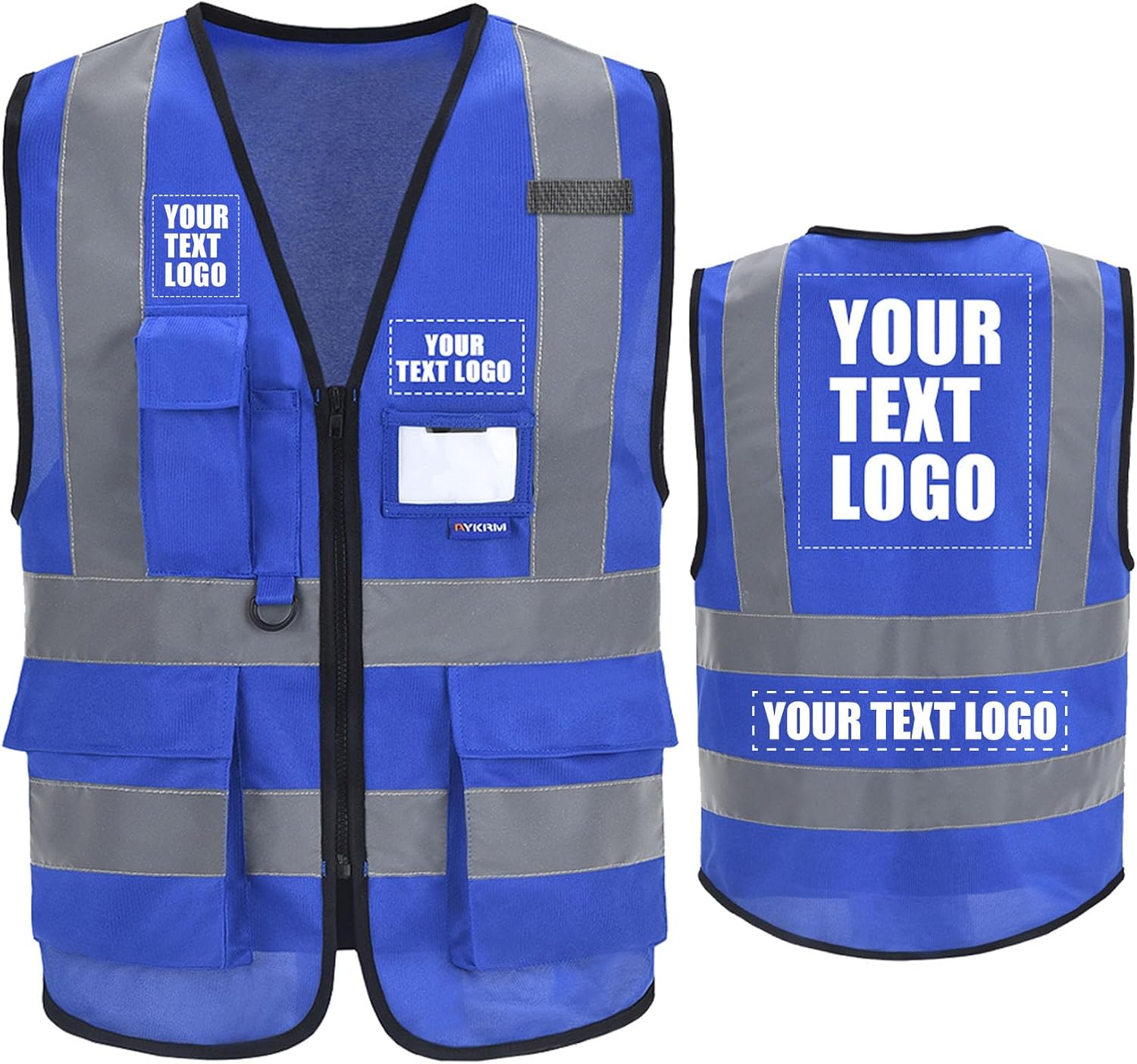 A-SAFETY High Visibility Reflective Safety Vest Customize Logo (XS-8XL)