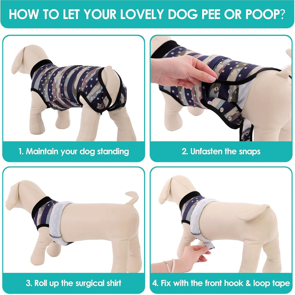 KOESON Lightweight & Soft Surgery Recovery Suit for Large Dogs Female Male