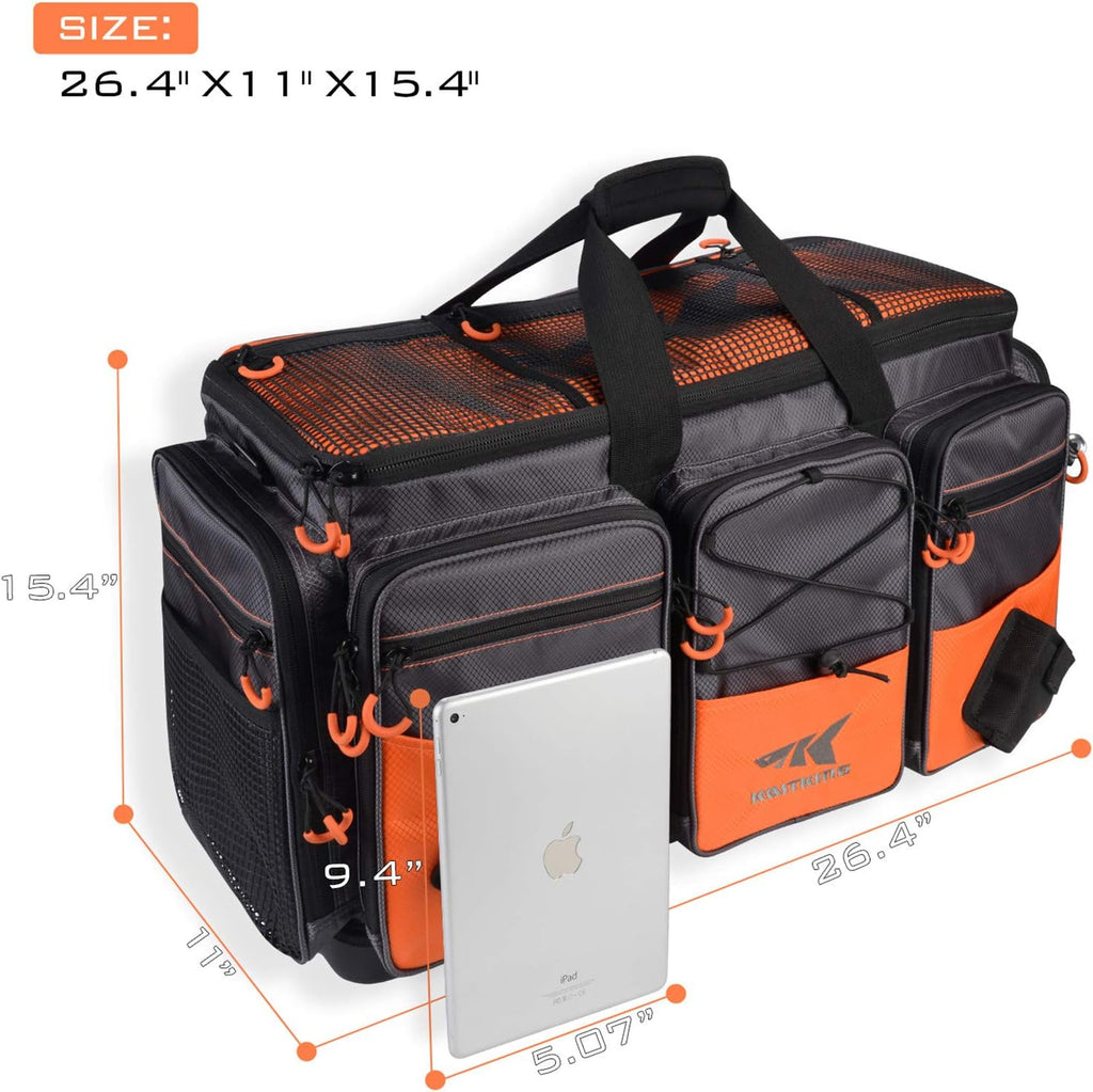 KastKing Bait Boss Tackle Bag, Saltwater Resistant Fishing Bag