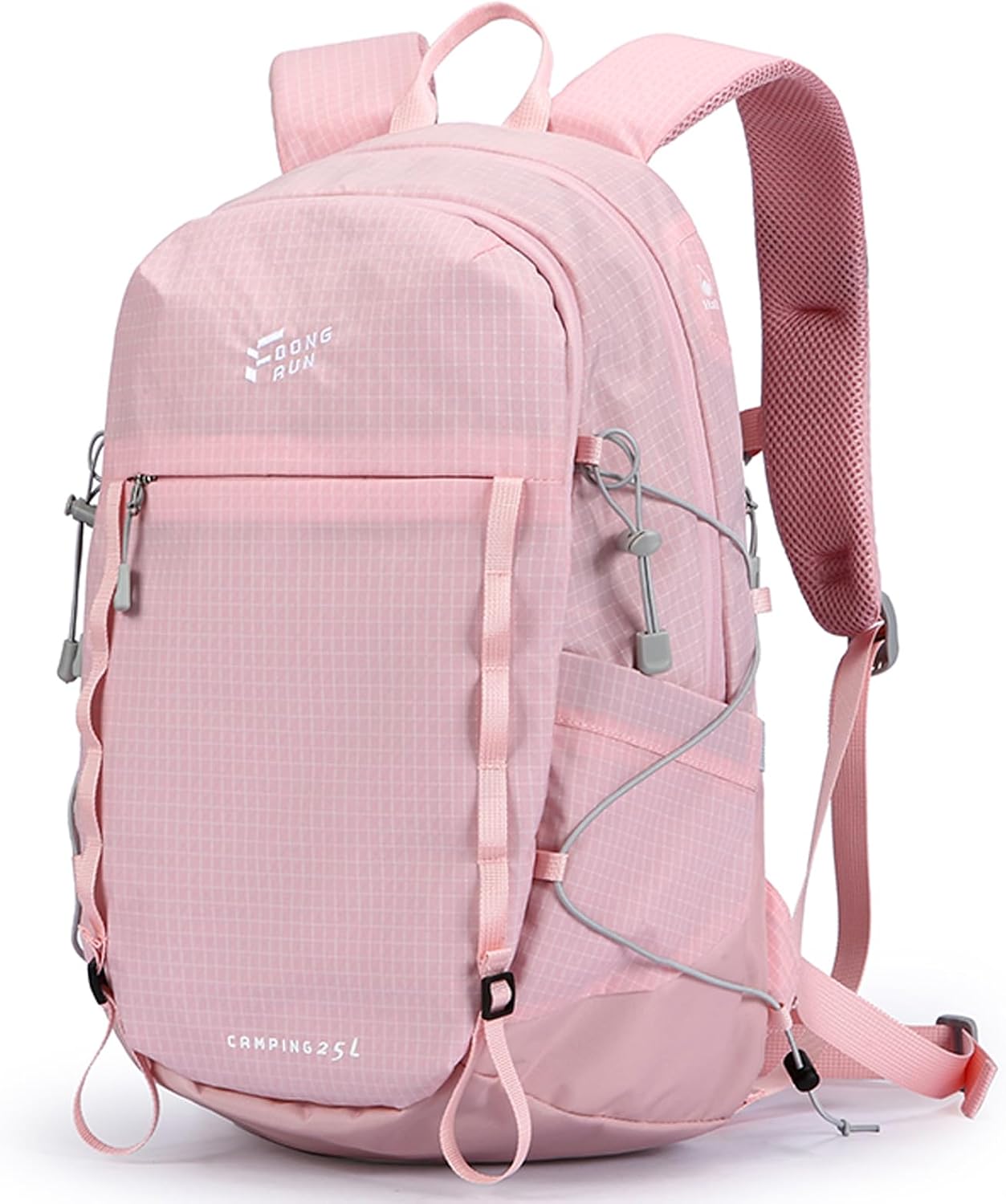 Eslcorri 22L Light Hiking Backpack Daypack with Trekking Pole Holder - Pink