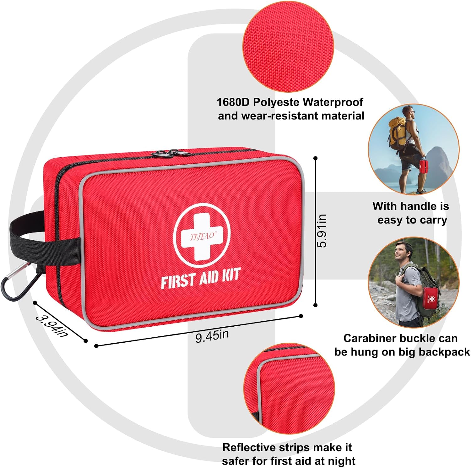 330-Piece Comprehensive First Aid Kit for Home, Car, Travel