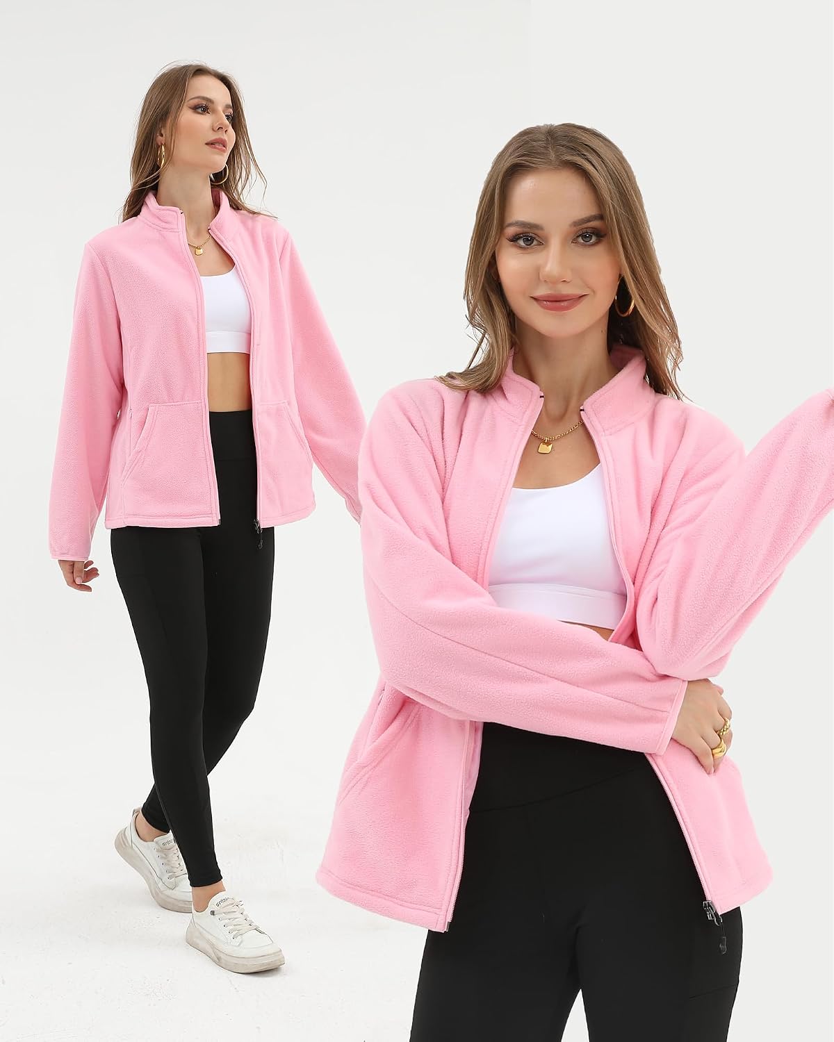 Argstar Women's Fleece Jacket 6 Pockets (XS-2XL)
