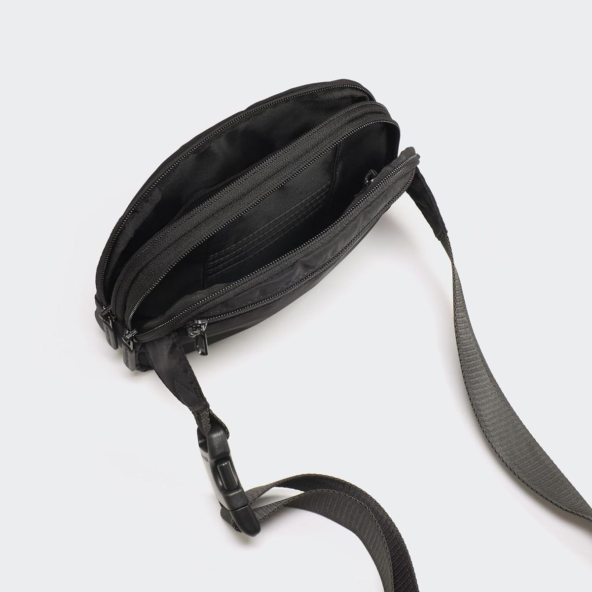 Pander Nylon Fanny Pack Belt Bag for Women with 5 Zipper Pockets