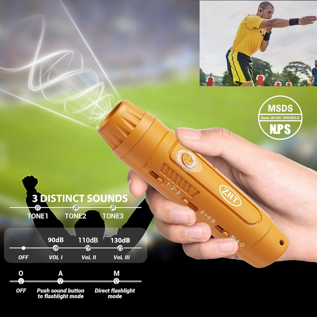 ZHT Electronic Whistle for Coaches, Referees, Teachers - 3 Tones & 3 High Volume, Handheld Whistles with Lanyard - Sports Whistle for Volleyball Soccer, Outdoor Camping, Emergency Safety