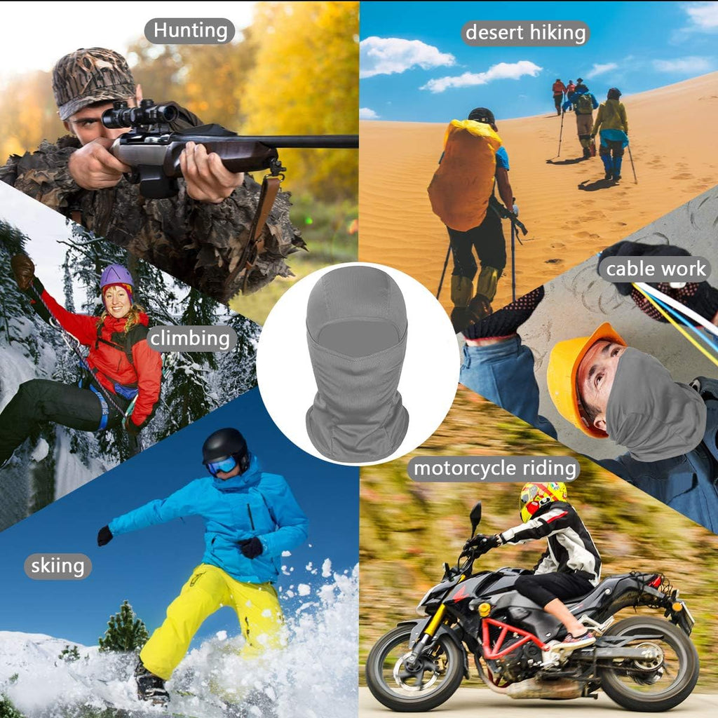 Achiou Ski Mask for Men and Women, Lightweight UV Balaclava Face Cover