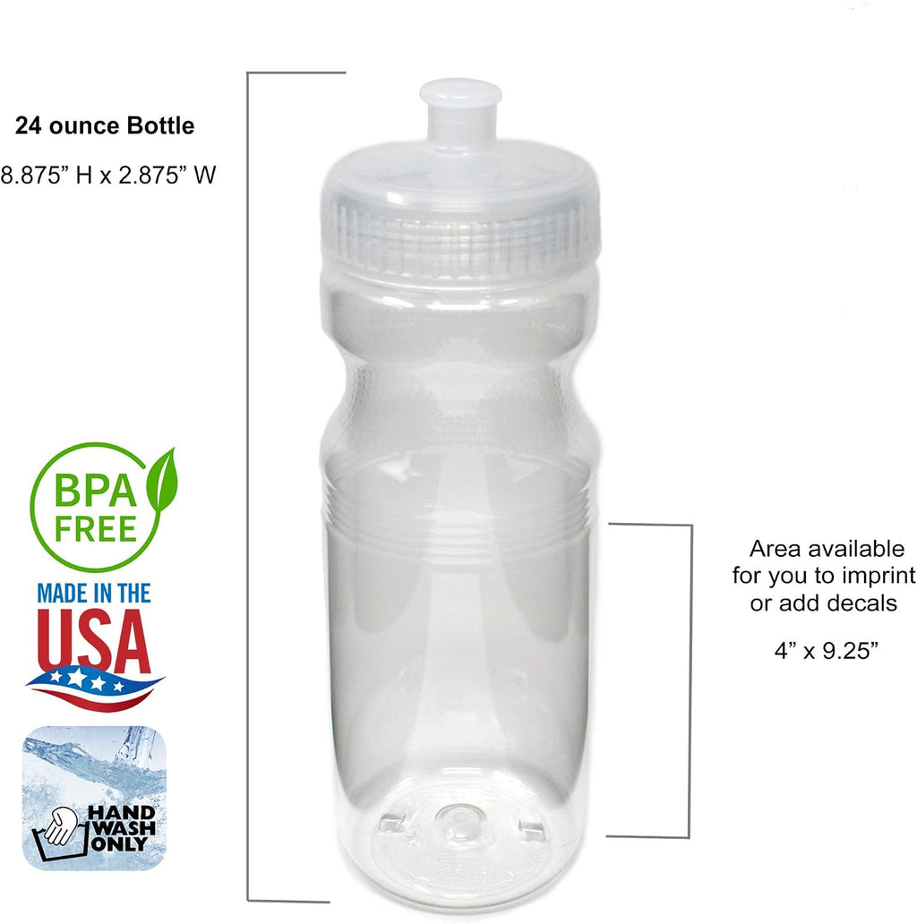 Rolling Sands BPA-Free 24 Ounce Water Bottles, 3 Pack, Made in USA