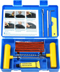Tire Repair Kit with Plugs, Tire Plug Kit Heavy Duty Professional for Car, ATV, Motorcycle, Truck, Flat Tire Emergency Repair (Boxed Type - 19 PCs)