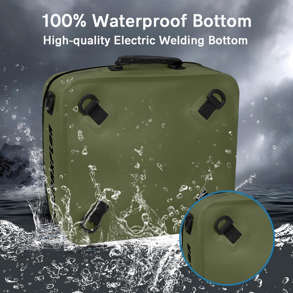 MORXPLOR Waterproof PVC Paddleboard Cooler Deck Bag - 12 Can Soft Insulated Cooler for Paddleboarding, Camping, Kayaking