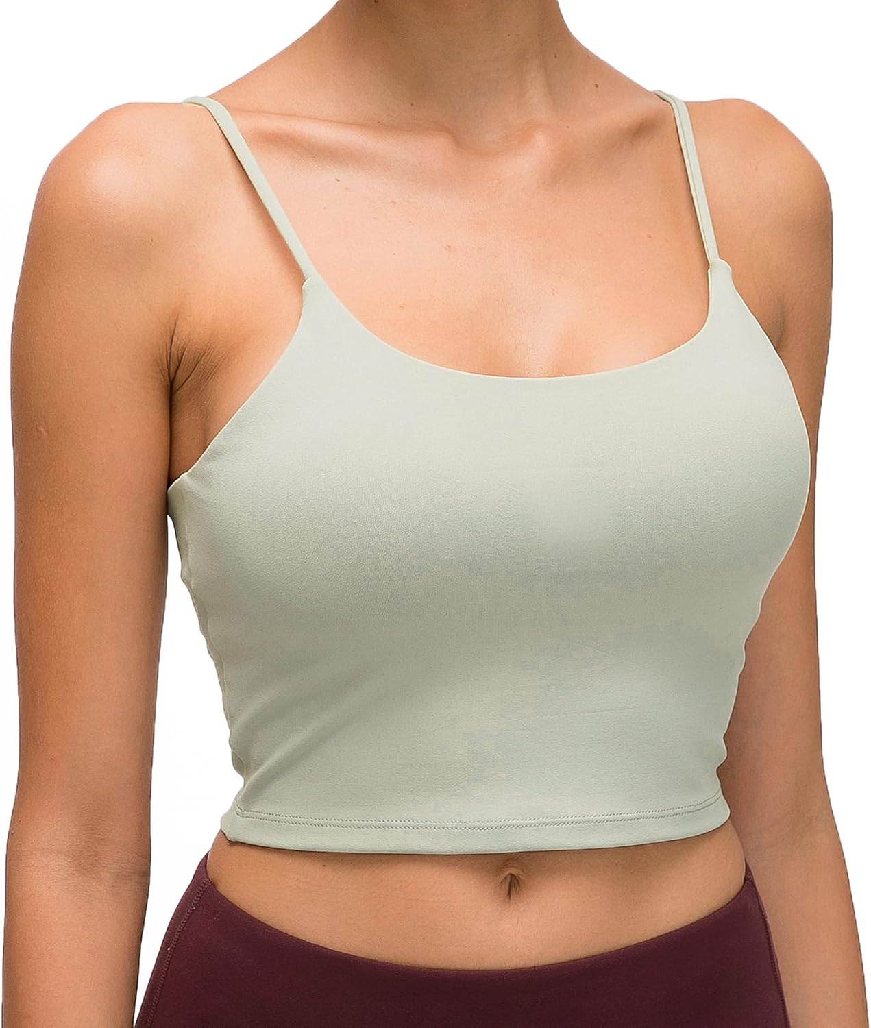 Lemedy Women Padded Sports Bra Yoga Tank Top