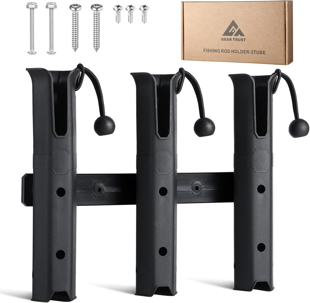 GearTrust Fishing Rod Holders, 4 Rod Holder for Boat Golf Cart & Garage