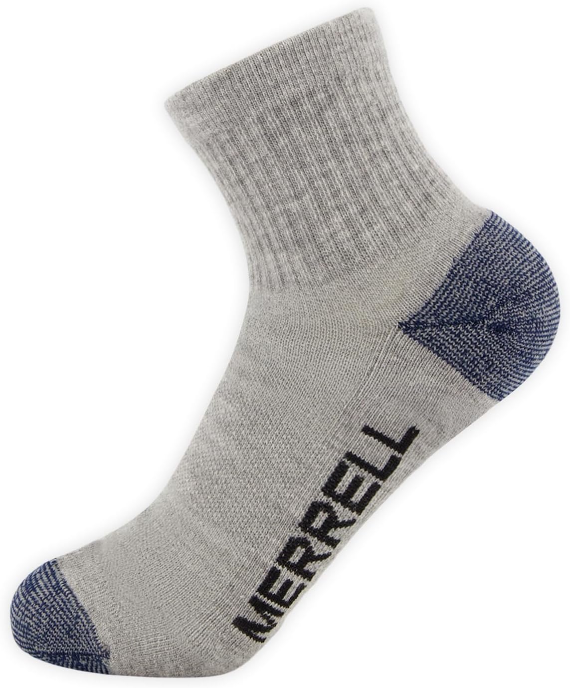 Merrell Unisex 3-pack Trekker Outdoor Ankle Socks, Mid-height Wool Blend Trail Socks Multi-pack