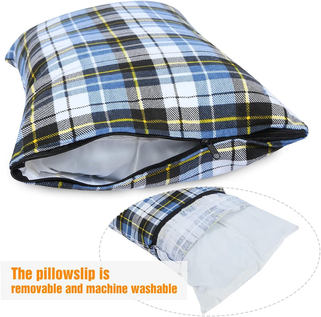 REDCAMP 2PCS Small Camping Pillow for Sleeping, Travel Pillow, Blue